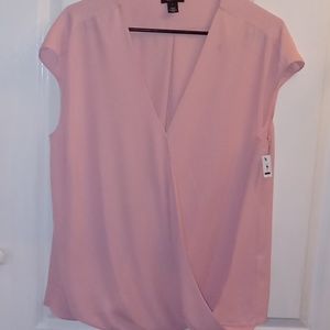 Halogen Blush Pink Blouse Size Large
